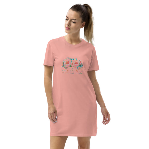 The road less traveled / Organic cotton t-shirt dress