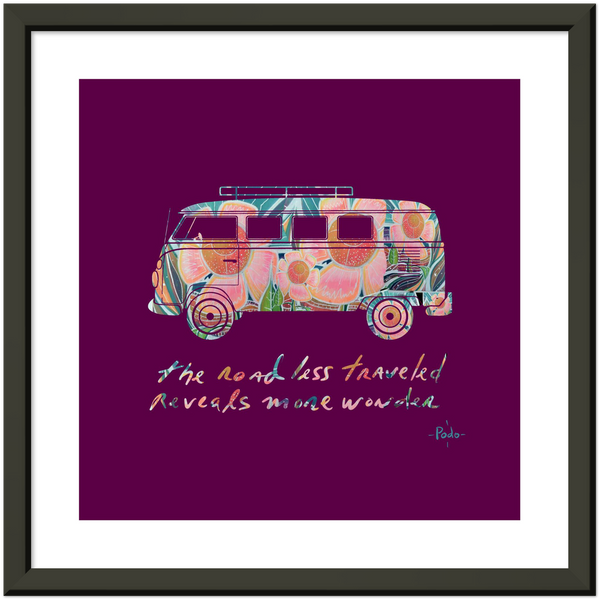 The road less traveled/ Premium Matte Paper Metal Framed Poster print