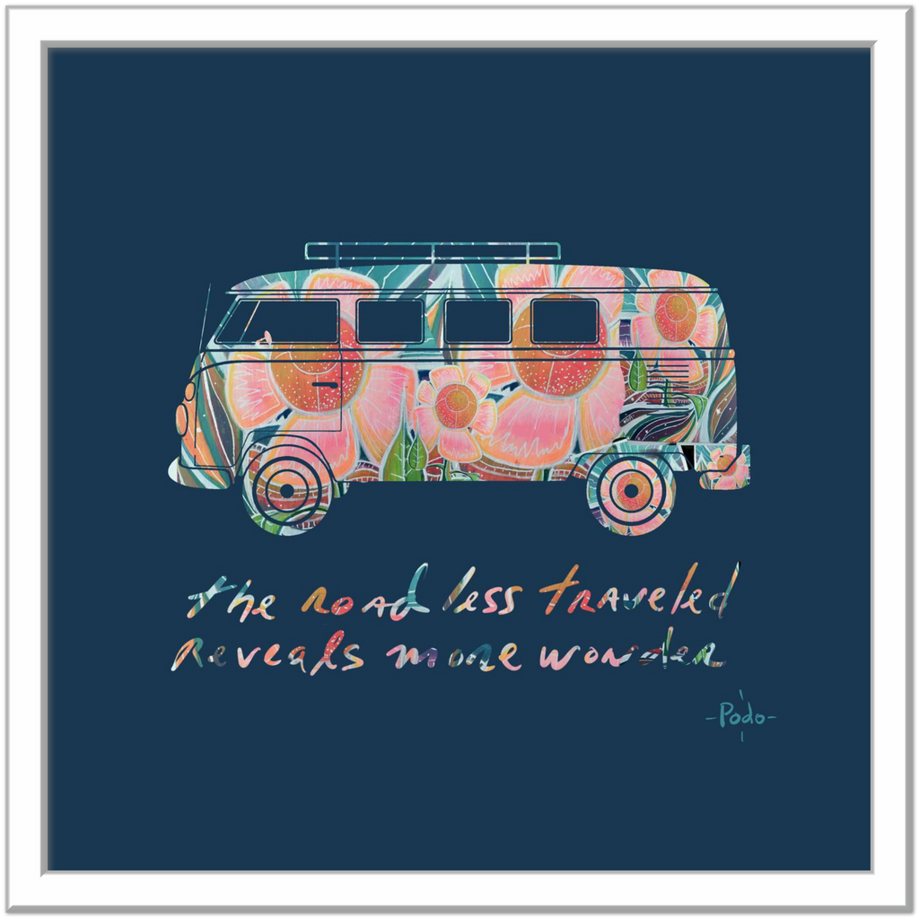 The road less traveled/ Premium Matte Paper Metal Framed Poster Print