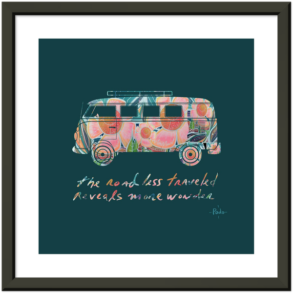 The road less traveled/ Premium Matte Paper Metal Framed Poster print