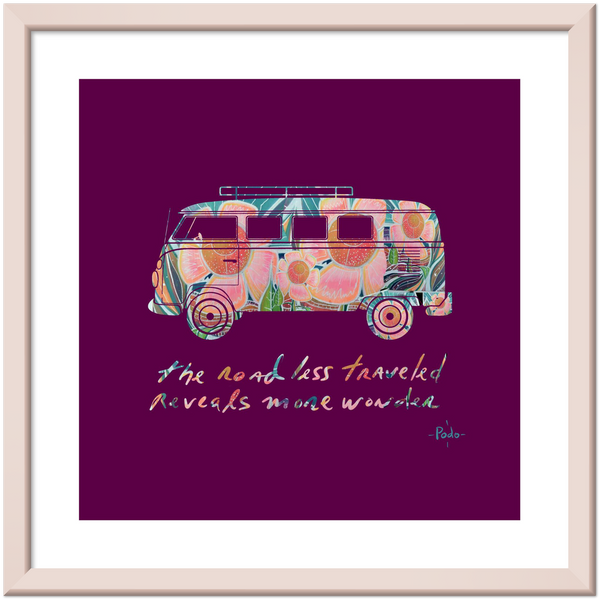 The road less traveled/ Premium Matte Paper Metal Framed Poster print