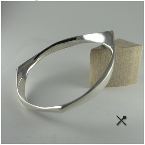 Bangle, Asymetric 2, Sterling 52 g