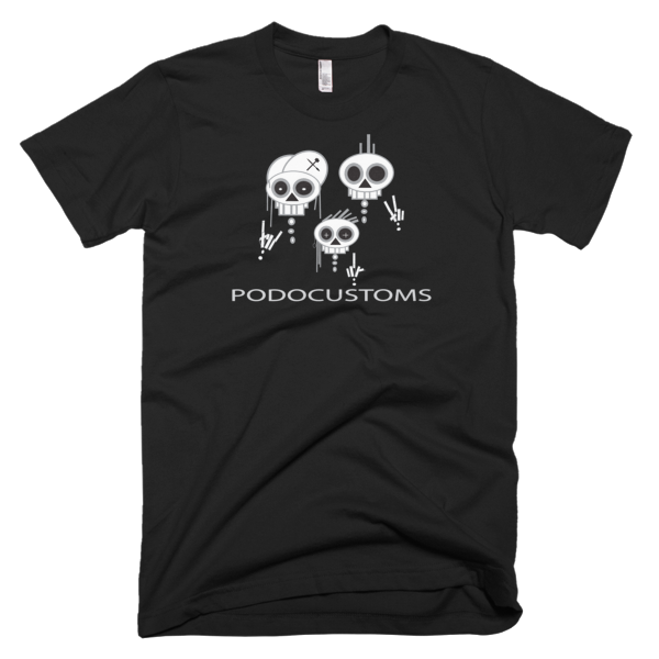 t-shirt 3 skull salute