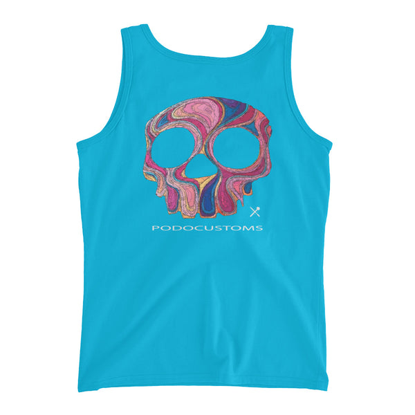 t-shirt / Ladies'/ Tank top / colour skull / on back