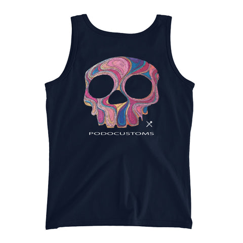 t-shirt / Ladies'/ Tank top / colour skull / on back