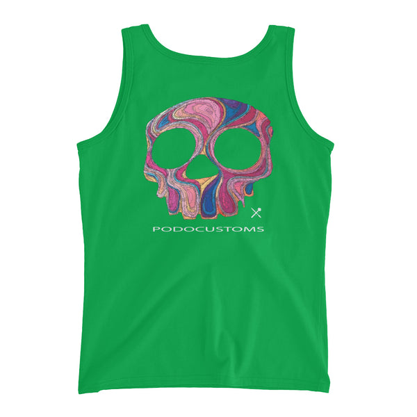 t-shirt / Ladies'/ Tank top / colour skull / on back