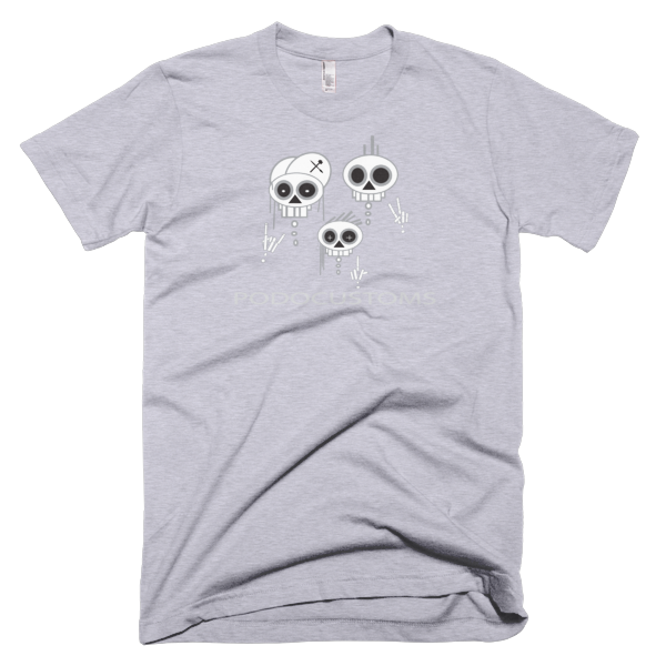 t-shirt 3 skull salute
