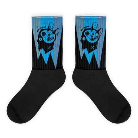 socks motohead blue shades