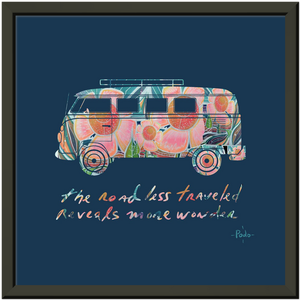 The road less traveled/ Premium Matte Paper Metal Framed Poster Print